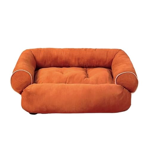 SWZEC Emmalove - Edles & Bequemes Hundesofa mit Polsterung (45x35cm,Orange) von SWZEC