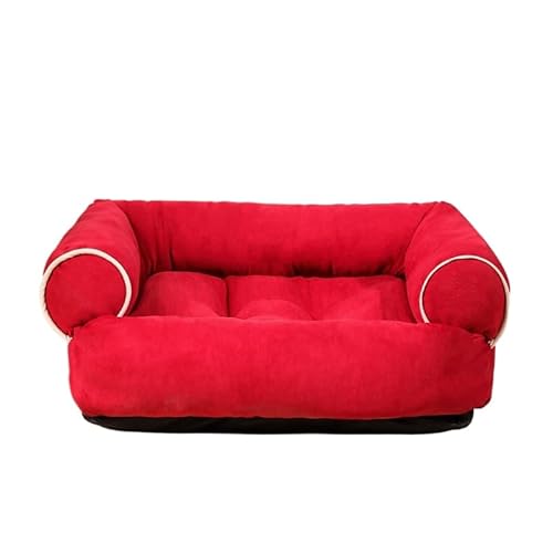 SWZEC Emmalove - Edles & Bequemes Hundesofa mit Polsterung (45x35cm,Rot) von SWZEC