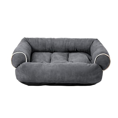 SWZEC Emmalove - Edles & Bequemes Hundesofa mit Polsterung (85x60,Dunkelgrau) von SWZEC