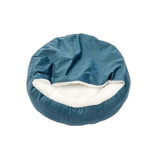 SWZEC Emmalove - Kuschelhöhle für Hunde | Emmalove - Kuschel Donut (50CM,Blau 1) von SWZEC