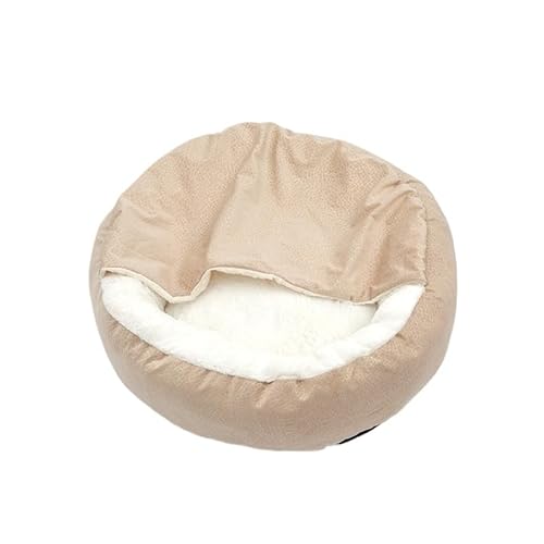 SWZEC Emmalove - Kuschelhöhle für Hunde | Emmalove - Kuschel Donut (70CM,Beige 1) von SWZEC