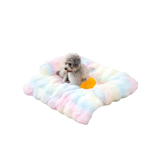 SWZEC Funny Fuzzys Flauschiges Beruhigendes Sofaschutz Hundebett Haustiermatte (S-70x61,Bunt) von SWZEC