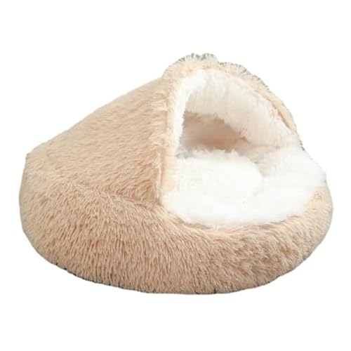 SWZEC HABOZ GoHöhle - Ergonomische Hundehöhle für gelenkschonende Schläfchen (40cm,Beige) von SWZEC