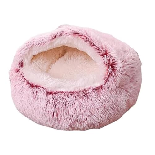 SWZEC HABOZ GoHöhle - Ergonomische Hundehöhle für gelenkschonende Schläfchen (50cm,Pink) von SWZEC