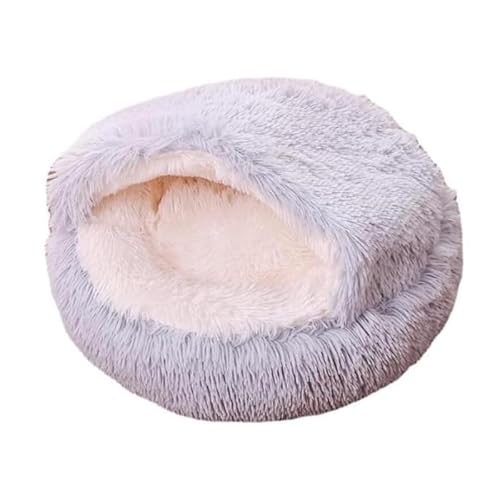 SWZEC HABOZ GoHöhle - Ergonomische Hundehöhle für gelenkschonende Schläfchen (60cm,Grau) von SWZEC