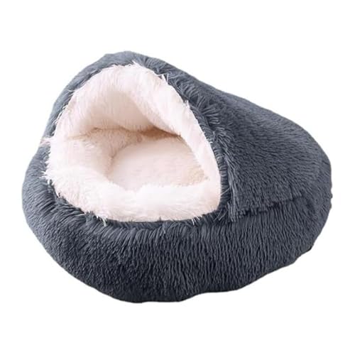 SWZEC HABOZ GoHöhle - Ergonomische Hundehöhle für gelenkschonende Schläfchen (60cm,Grau2) von SWZEC