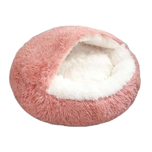 SWZEC HABOZ GoHöhle - Ergonomische Hundehöhle für gelenkschonende Schläfchen (60cm,Pink1) von SWZEC