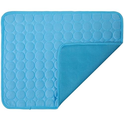 SWZEC HUNDESCHATZ™ - Premium KÜHLMATTE DogCool® V.2 (S-50X40CM,Blau) von SWZEC