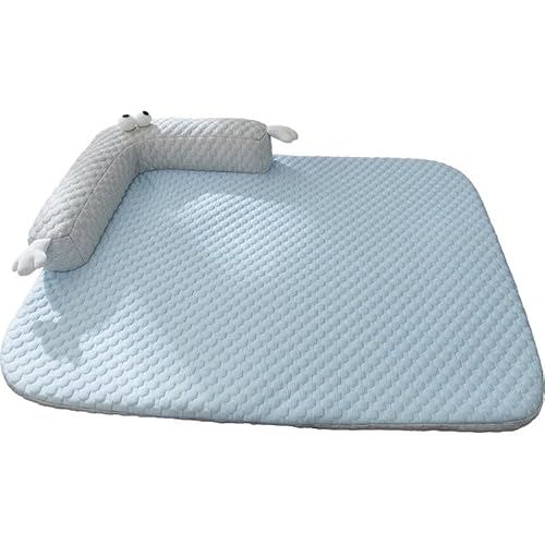 SWZEC Hundeliebling PetCool® Pro 2.0 - Sommerliches Premium Kühlendes Hundebett Gemütliches Hundebett (XL,Blau) von SWZEC