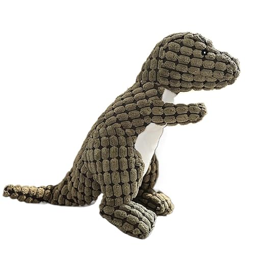 SWZEC Hundespielzeug Quietschend, Waschbares Kauspielzeug Hund Unzerstörbar, Robustes Kuscheltier für Welpen und kleine Hunde, Lustig Dog Toy Dino-Hundespielzeug Weihnachten (Grün) von SWZEC