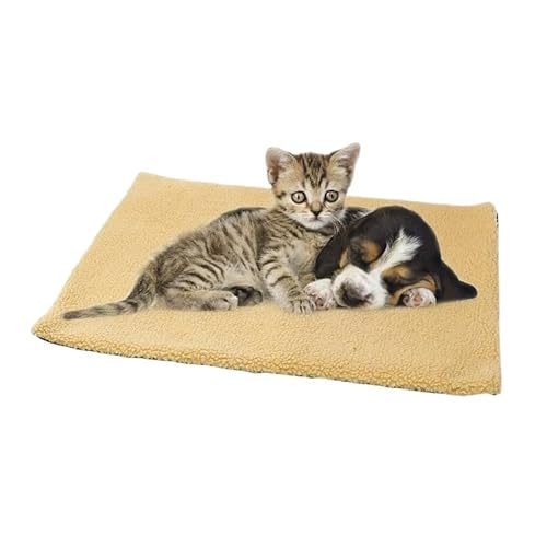 SWZEC Katzencare - Selbstheizende Wärmematte (75 * 50CM,Gelb) von SWZEC