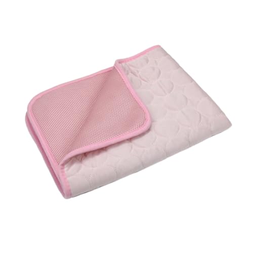 SWZEC Pawsandjoy Kühlmatte für Hunde (M-60X50CM,Pink) von SWZEC