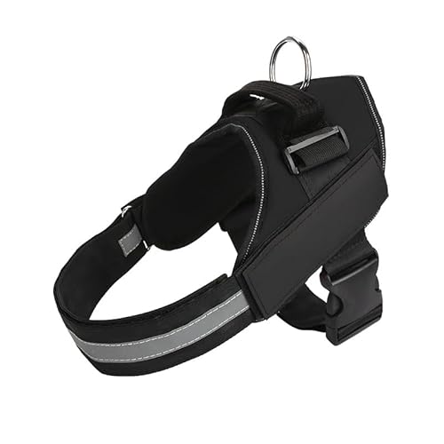 SWZEC Personalisiertes Anti-Zug Hundegeschirr Hundeliebling (XL,Schwarz) von SWZEC