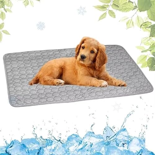 SWZEC Pfotenmond Premium Dog Cooling Mat,Kühlmatte Hund von SWZEC