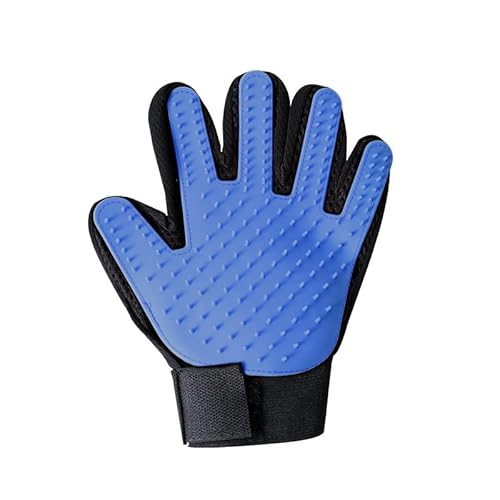 SWZEC Wahre Katzenliebe™ - Fellpflegehandschuh Haustier Katzen (Blau Linkshänder) von SWZEC