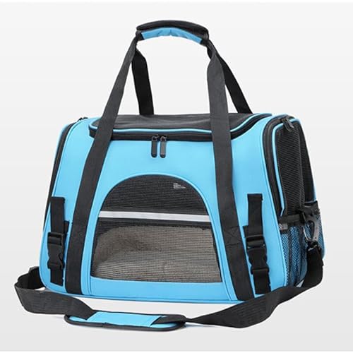 SWZEC Wahre Katzenliebe™ robuste Transporttasche für Katzen (Plüsch,Blau) von SWZEC