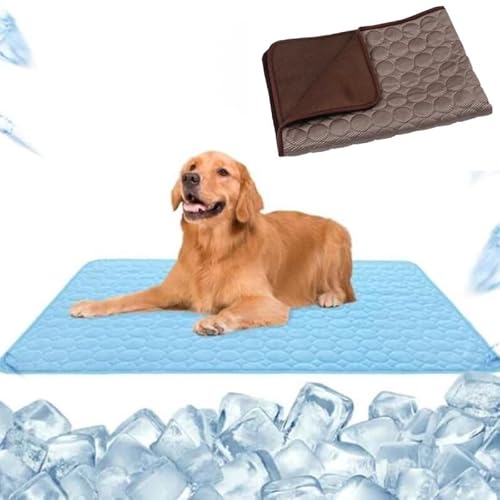 SWZEC hundeliebling pet cool v.3 - Premium kühlmatte für Hunde (M 62X50,Braun) von SWZEC