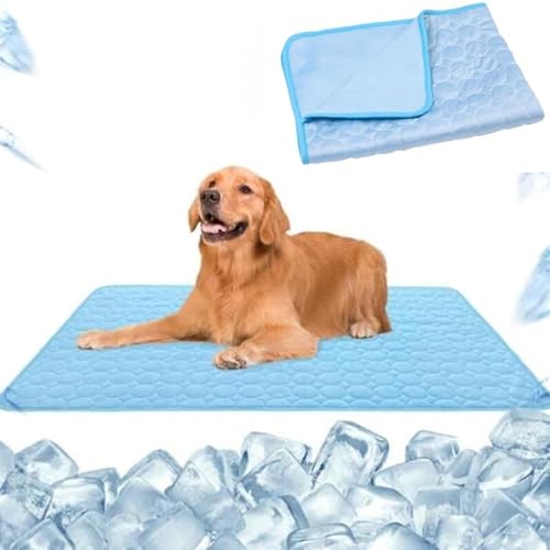 SWZEC hundeliebling pet cool v.3 - Premium kühlmatte für Hunde (S 50X40,Blau1) von SWZEC