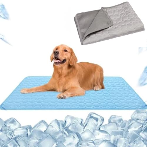 SWZEC hundeliebling pet cool v.3 - Premium kühlmatte für Hunde (S 50X40,Grau) von SWZEC