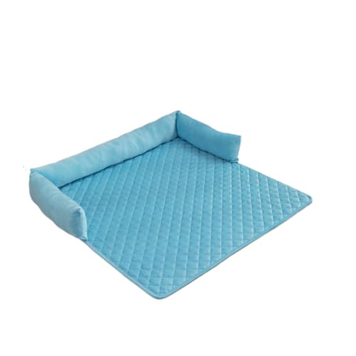 Schlauwiewau CozyCouch© Hundebett Emmalove.hundeliebling CozyProtect® Beruhigender Sofa- und Möbelschutz (75 * 120cm,Blau) von SWZEC