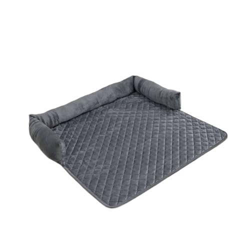 Schlauwiewau CozyCouch© Hundebett Emmalove.hundeliebling CozyProtect® Beruhigender Sofa- und Möbelschutz (75 * 75cm,Dunkelgrau) von SWZEC