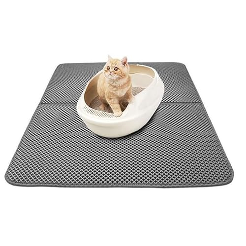 SWZEC Wahre Katzenliebe™ - Die Innovative Katzenstreumatte (30 * 30,Schwarz) von SWZEC