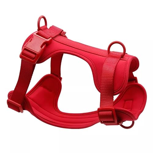 Welldog Hundegeschirr – Ergonomisch No-Pull 3 D-Ringe(L,Rot) von SWZEC