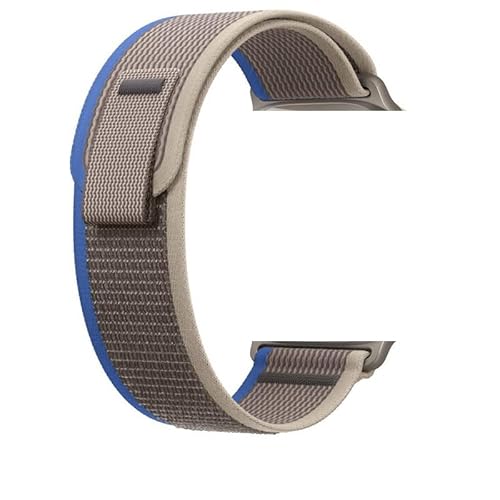 Wolfprotect WolfBand Trail Nylon Loop - Silver Series (Blau mit Grau,38/40/41MM) von SWZEC