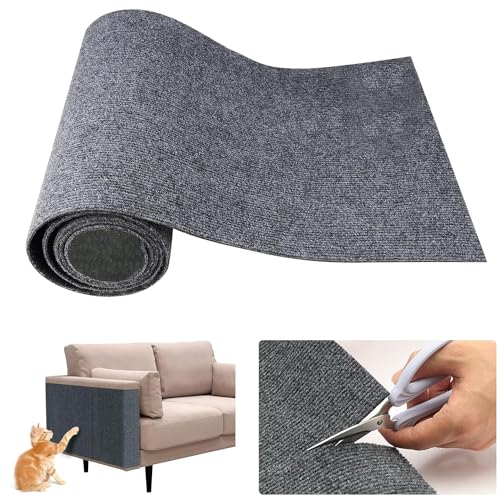 [200cmx40cm] Kratzmatte für Katzen, Kletter-Katzenkratzer,DIY Zuschneidbare Selbstklebende Teppich-Katzenmattenunterlage,Kratzbrett Katzen kratzschutz, AntiKratz für Möbel Couch Sofa Tür Schutz von SXFENG