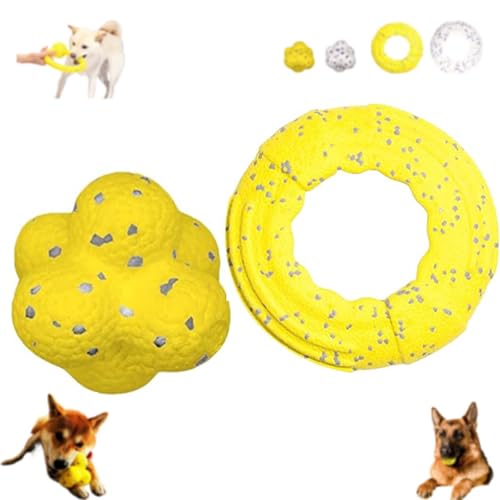 The Mellow Dog Calming Ball, Yellow Calming Dog Ball, Dog Toy Calming Ball, Sports Pet High Bounce Balls,Dog Toys Ball,The Doggy disc Ball,Chewer Calming Ball Dog Toys (Plan C1) von SYDXGD