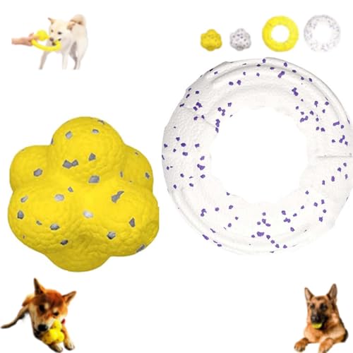 The Mellow Dog Calming Ball, Yellow Calming Dog Ball, Dog Toy Calming Ball, Sports Pet High Bounce Balls,Dog Toys Ball,The Doggy disc Ball,Chewer Calming Ball Dog Toys (Plan C3) von SYDXGD