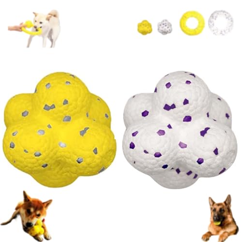 The Mellow Dog Calming Ball, Yellow Calming Dog Ball, Dog Toy Calming Ball, Sports Pet High Bounce Balls,Dog Toys Ball,The Doggy disc Ball,Chewer Calming Ball Dog Toys (Plan D) von SYDXGD