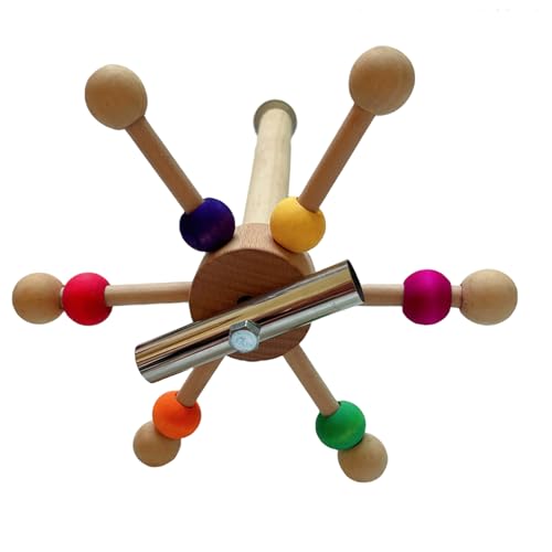 Papageien-Sitzstange für Vögel, drehbares Rad, Nymphensittiche, Windmühle, Vogelkäfig, Unterhaltung, Ruhesitzstange, Spielzeug für Sittiche, Wellensittiche von SYJHHWGS