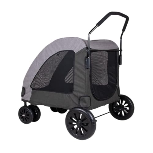 Hunde Kinderwagen Haustier-Kinderwagen, Hunde-Kinderwagen, Hundewagen, Universal-Kinderwagen for Hunde Und Katzen, Tragbarer Haustier-Kinderwagen for Den Außenbereich Katzen Kinderwagen(G) von SYLGXH