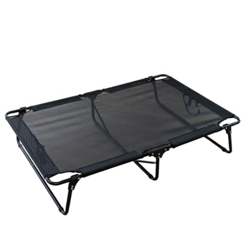 Hundenest Hundehütte Vier Jahreszeiten Universal Hund Feldbett Faltbare Mittlere Und Große Hunde Sommer Hund Bett Haustier Haustierbett(Black) von SYLGXH