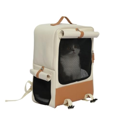 Katzentasche Modische Und Vielseitige Haustiertasche, Faltbare Katzentasche, Rucksack, Katzenrucksack, Multifunktionale Aufbewahrungstasche for Katzen Tragetasche für Katzen von SYLGXH