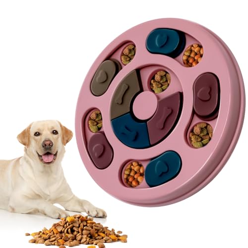 SYNATANA Hunde-Puzzle-Spielzeug, Anreicherungsspielzeug für Hunde, für Welpen, IQ-Stimulations- und Leckerli-Trainingsspiele, Leckerli-Spender für intelligente Hunde, Welpen und Katzen, lustiges von SYNATANA