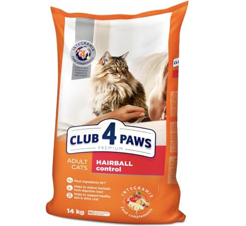 SYNTEZA Club4 Katzenfutter für Katzen, 14 kg, Hairball von SYNTEZA