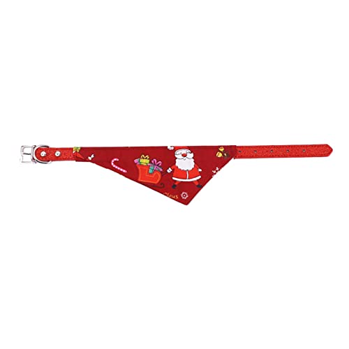 SYNYEY Haustier-Weihnachtsbandana | Niedliches Weihnachtshalsband für Hunde - Stilvolles Hunde-Bandana-Halsband für kleine, mittelgroße und große Hunde, einstellbare Größe von SYNYEY
