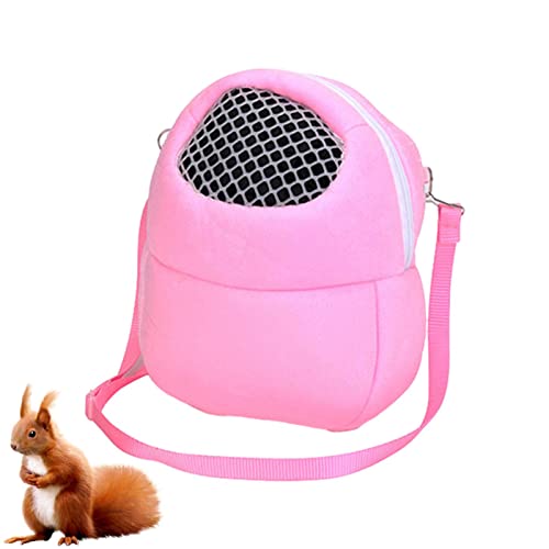 SYNYEY Reise-Hamster-Transportbox, Tragetasche für kleine, mittelgroße und große Haustiere, Igel Maus Tragetasche Tragbarer Welpe Katze Hund Reiserucksack Grün Blau Rosa von SYNYEY