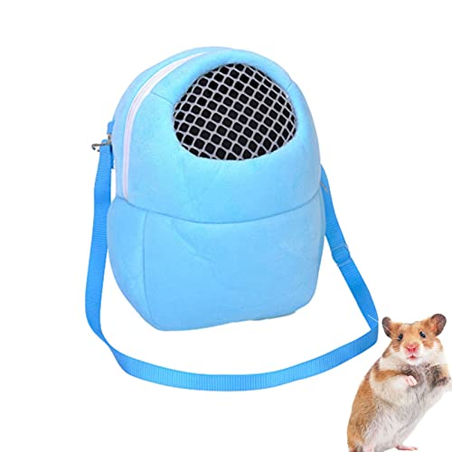 SYNYEY Reise-Hamster-Transportbox - Welpen-Katzen-Reise-Rucksack,Rosa Grün Blau Tragbare Tasche Igel Hamster Atmungsaktive Umhängetaschen von SYNYEY