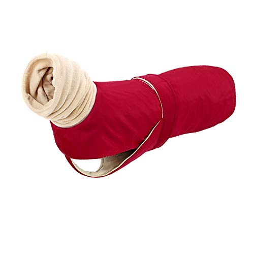 SYT-MD Hundekostüm, Verdicken Winter Haustier Kleidung Weste mit warm Hund Kleidung Mantel wasserdichte große Hund Weste Mantel Zubehã (Color : Red, Size : 3XL) von SYT-MD