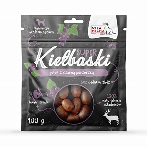 Syta Micha Super Hundwurst Hirsch und schwarze Johannisbeere 100g von SYTA MICHA