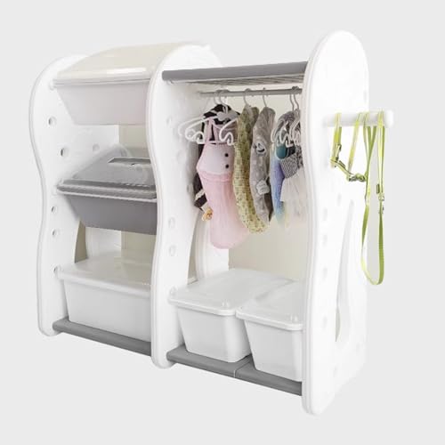 Haustiergarderobe Offener Kleiderschrank Kleidungsständer Mit Aufbewahrungsbox Haustier Schrank Organizer Für Katze Kitty Puppy Dog Haustier Armoire Kleiderkleidung Rack ( Size : 103*40*103cm/40*15*40 von SYUFRE