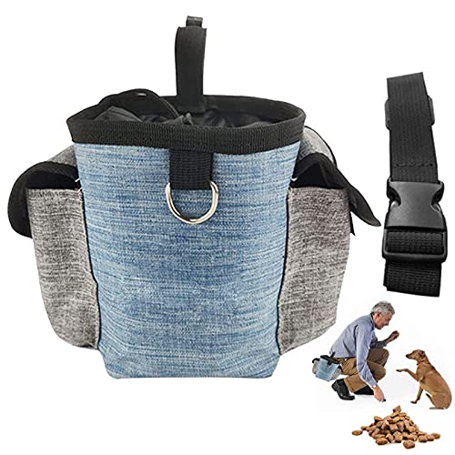 Hunde Leckerlie Tasche Leckerli Tasche Haustier Wasserdicht Futtertasche Haustier Snack Tasche mit Verstellbarem Bund für Lebensmitteln Snacks Haustiertraining Welpen Outdoor Walking Training 1 Stück von SZM09P1