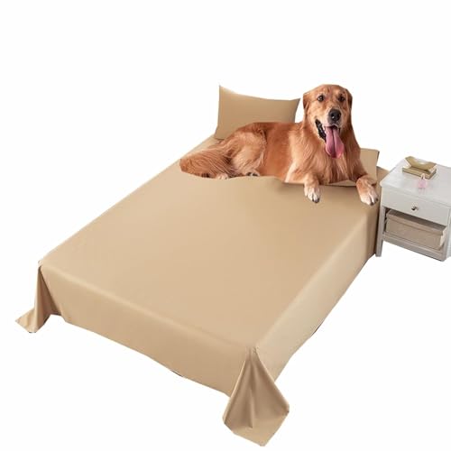 SZSXYBZ Hunde- und Katzen-Decken für Sofa, Couch, Bett, wasserdichte Beschichtung, Haustierdecke, waschbare Möbelschutzdecke, Sofa, Matratzenschutzbezug (Gelb, 200 x 230 cm) von SZSXYBZ