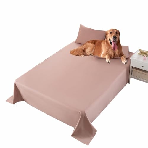 SZSXYBZ Hunde- und Katzen-Decken für Sofa, Couch, Bett, wasserdichte Beschichtung, Haustierdecke, waschbare Möbelschutzdecke, Sofa, Matratzenschutzbezug (Rosa, 160 x 230 cm) von SZSXYBZ