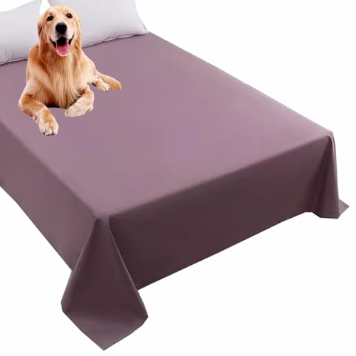 SZSXYBZ Hundebett-Bezug, Haustierdecke, weicher, dünner Matratzenschoner, waschbar, für Hunde und Katzen, wasserdicht, Sofabezug, Möbelschutz (lila, 200 x 230 cm) von SZSXYBZ