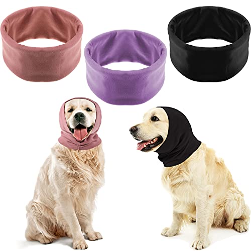 Sadnyy Hunde-Ohrenschützer, Lärmschutz, Gehörschutz, Ohrenschützer, Winterschal, Schwarz, Rosa, Lila, Größe M, 3 Stück von Sadnyy