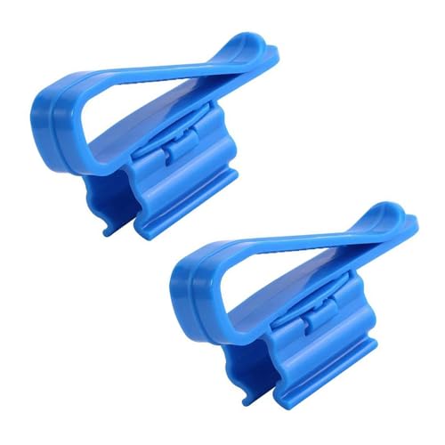 SagaSave 2 Stück Schlauchhalter für Aquarien, Kunststoff Verstellbarer Aquarium Schlauchhalter Fisch Tank Wasser Montage Clip für Aquarium Ausrüstung Zubehör (Blau) von SagaSave